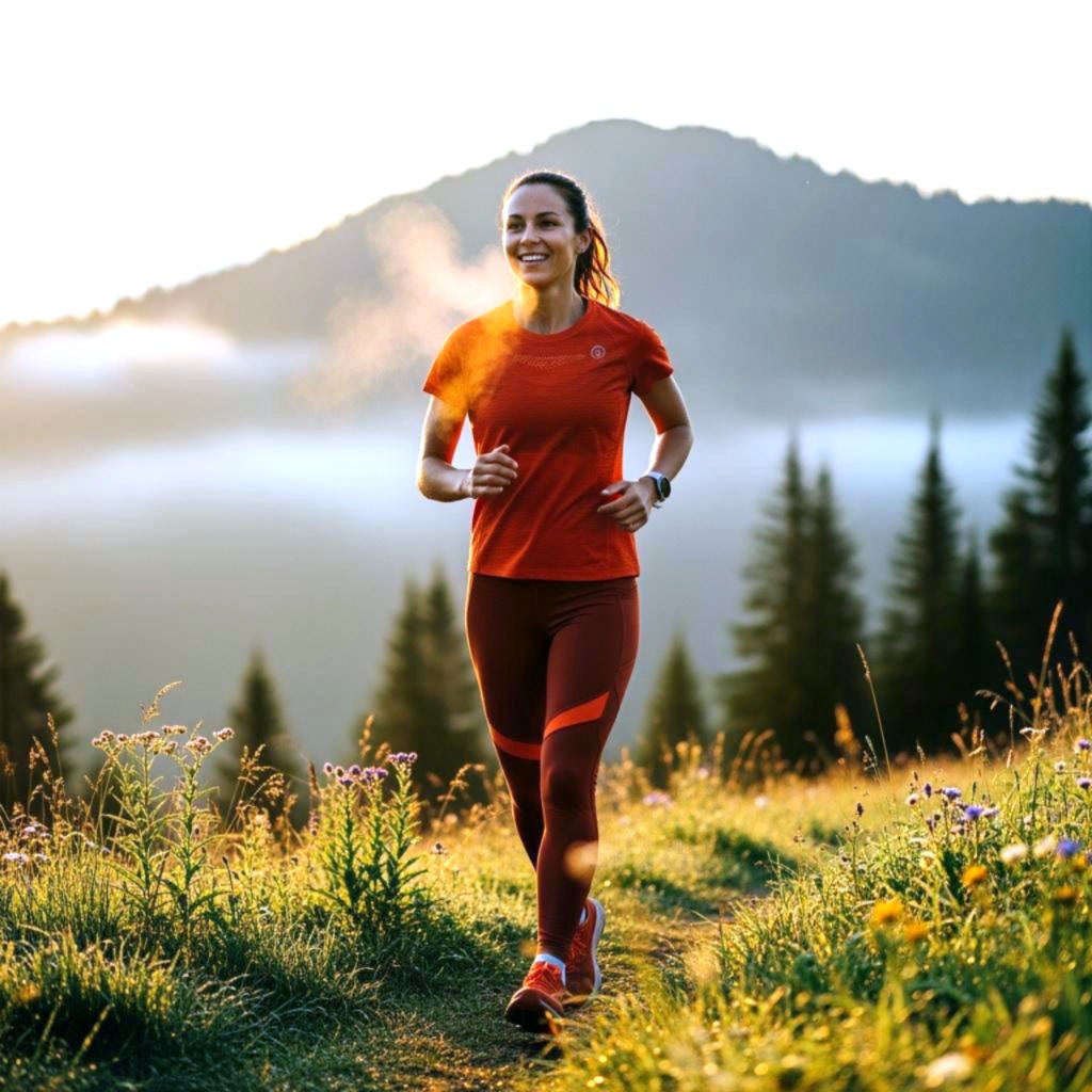 Pqq ist gut für diese junge trailrunnerin für energie und ausdauer. symbolbild.