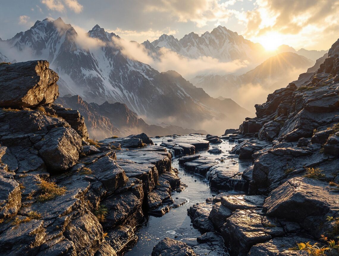 Shilajit wird in hohen gebirgsregionen asiens meist händisch im sommer gewonnen