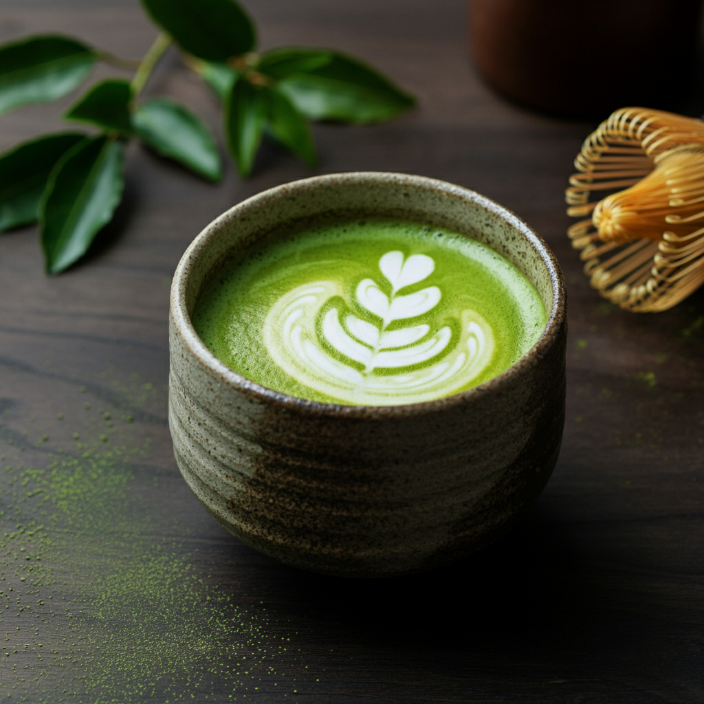 Matcha-Tee ist gesund und hält sanft munter. Matcha ist ein sanfter Energizer.
