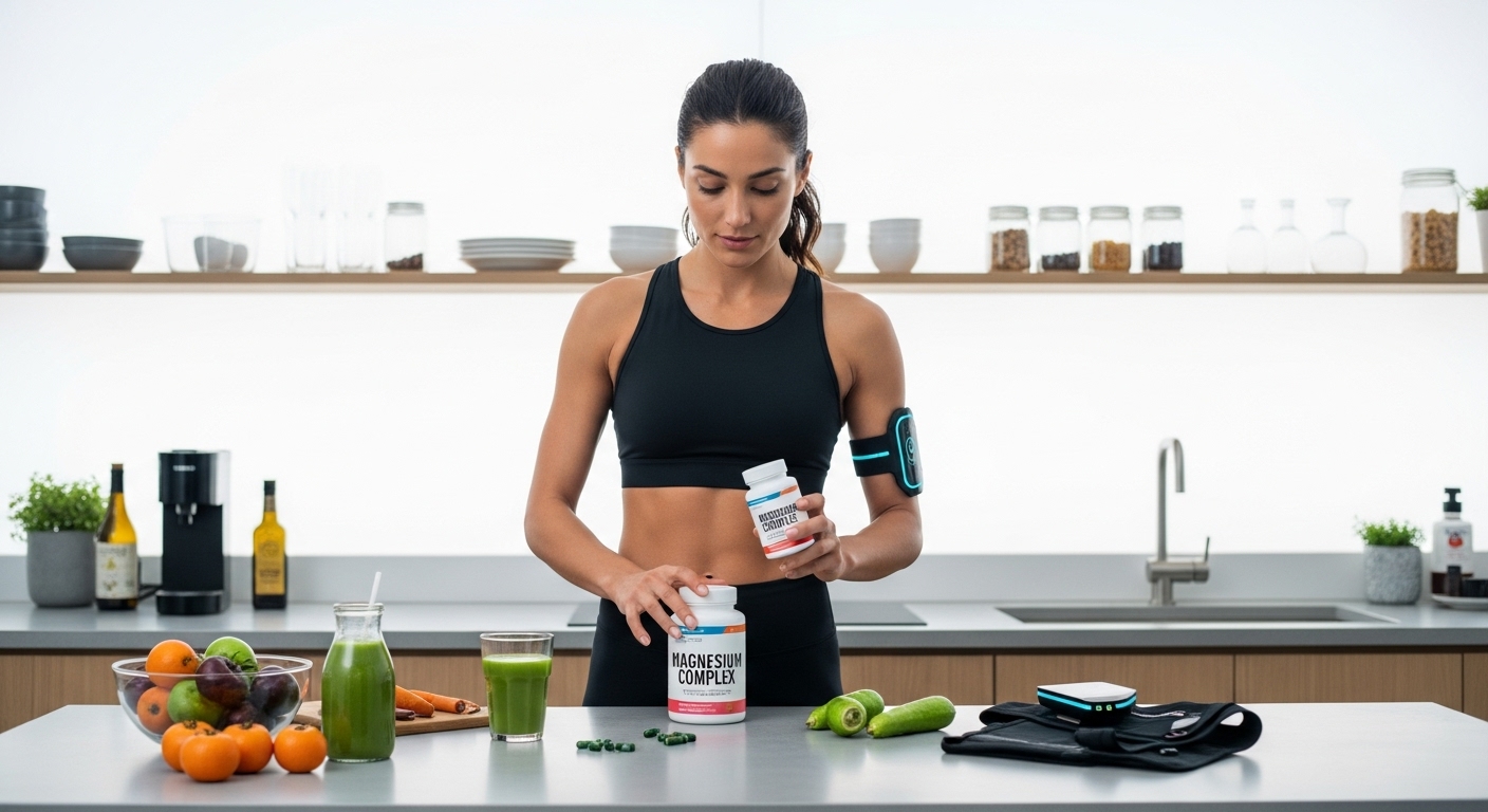 Biohacking mit magnesium supplementen ist für diese sportlerin ein muss, für mehr leistung und energie.
