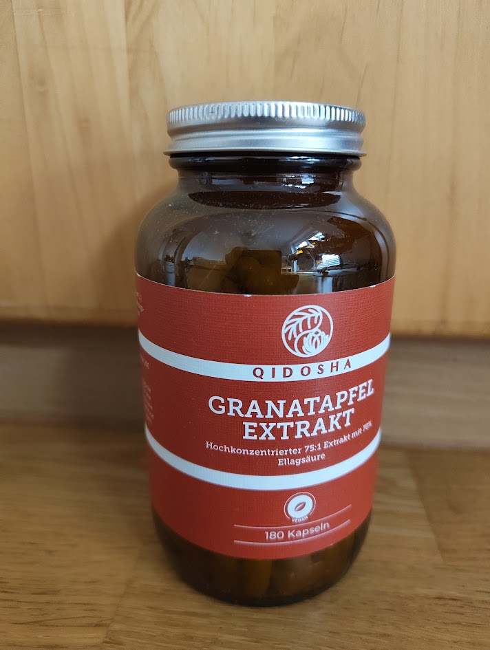 Qidosha Granatapfelextrakt Ellagsäure. 180 Kapseln vegan.