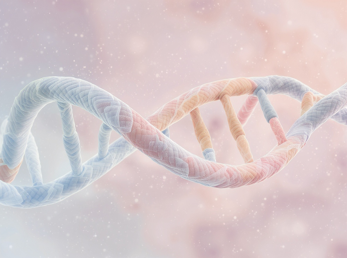 Telomere, die schutzkappen deiner dna. visual. symbolbild.