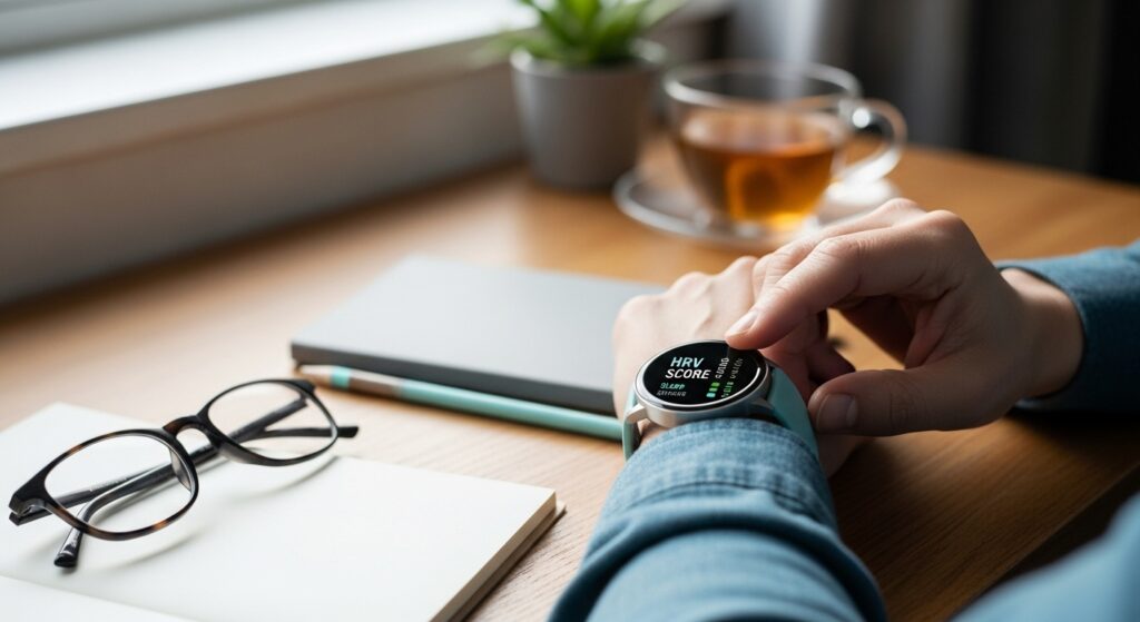 Biohacking ist Tracking deiner Gesundheit mit einer Smartwatch wie dieser Sportler es macht. Symbolbild.